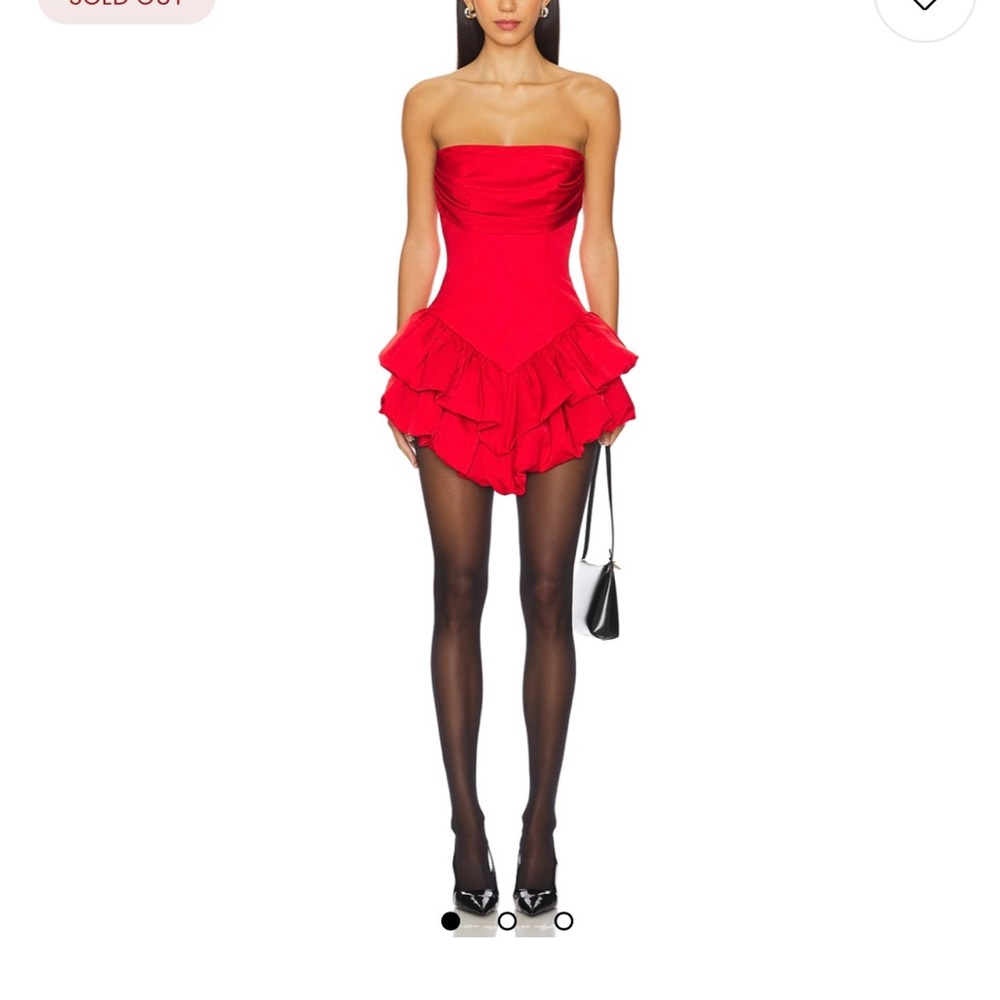 Elegant NBD Emilia Red Strapless Dress